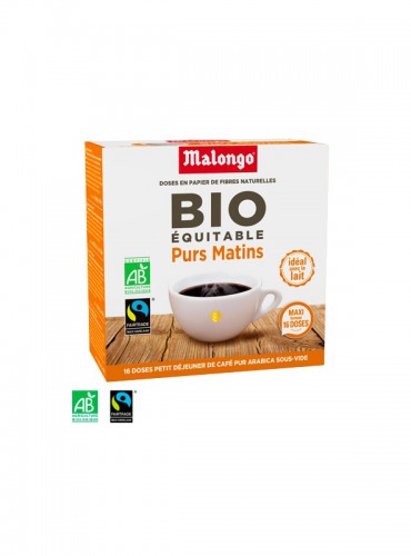 Purs Matins Bio & Fairtrade Malongo (16 pods)